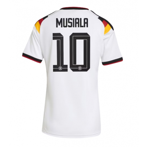 Billige Fotballdrakt Tyskland Jamal Musiala #10 Replika Hjemmedrakt Dame VM 2026 Kortermet Billige Fotballdrakt Tyskland Jamal Musiala #10 Replika Hjemmedrakt Dame VM 2026 Kortermet